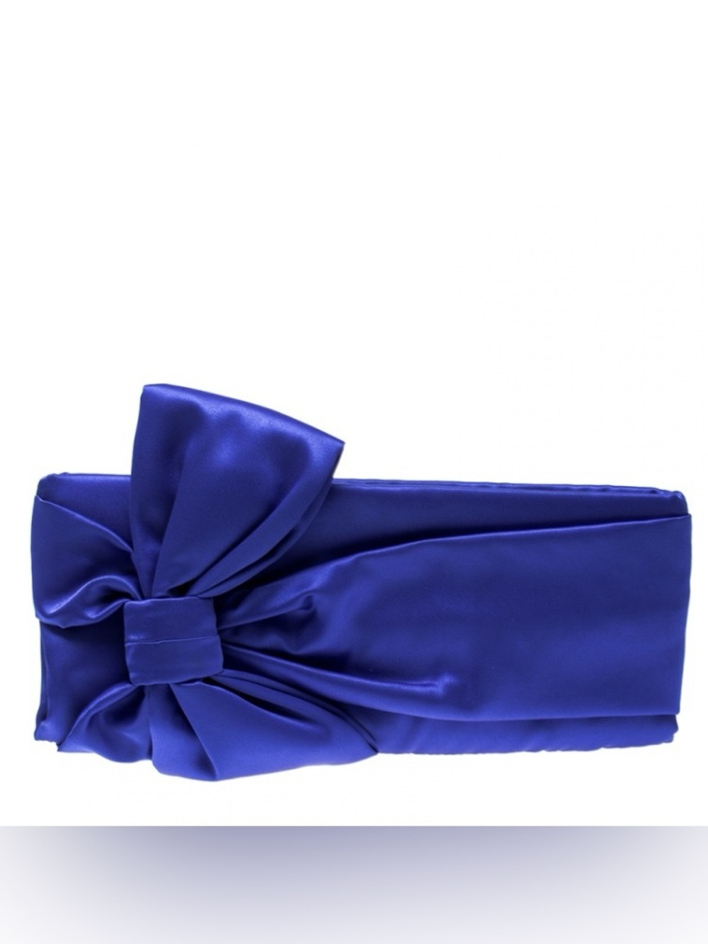 kate spade Satin Bow Clutch - Cobalt Blue